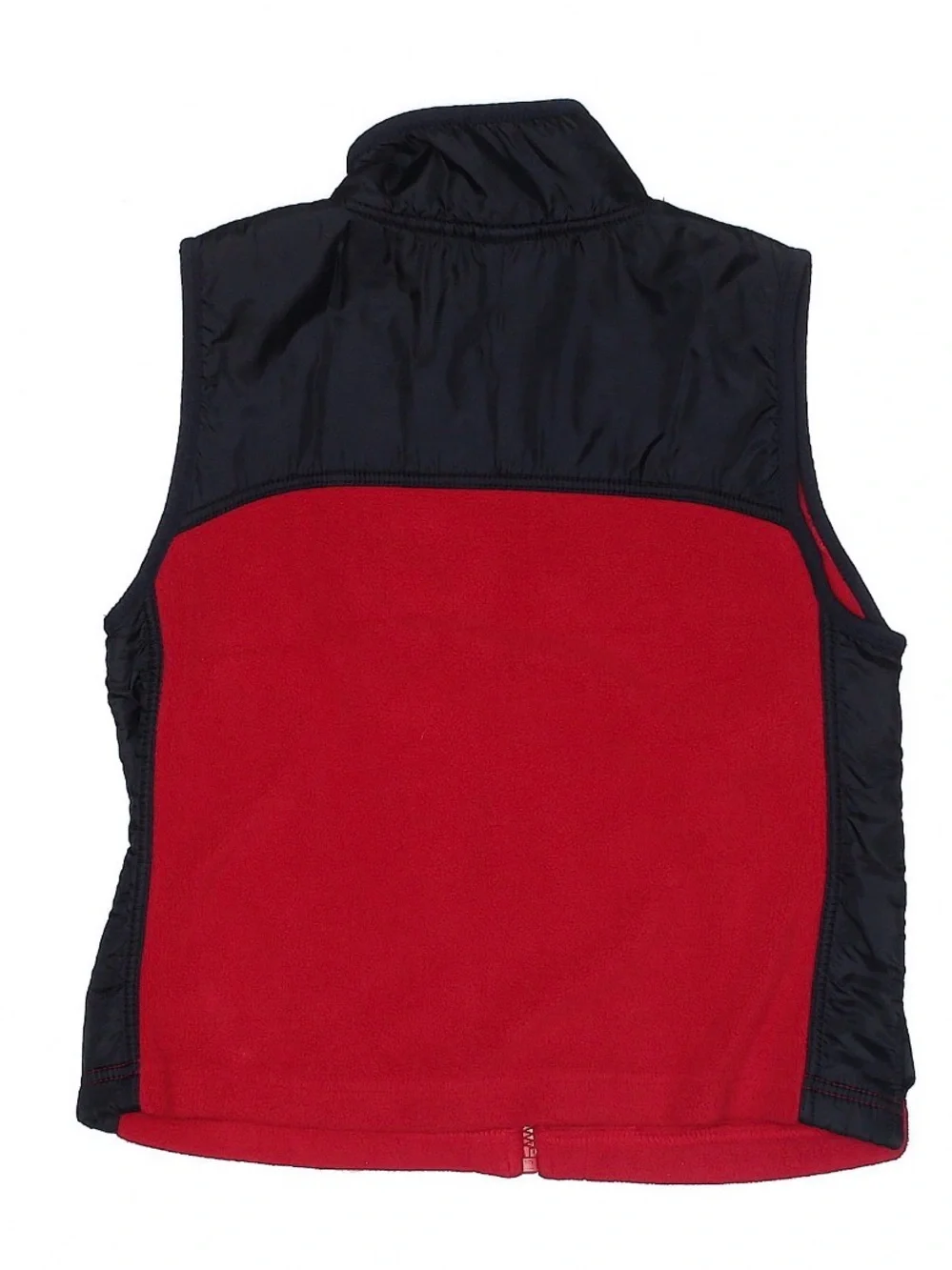 GAP Red Fleece Vest with Black Trim